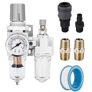 NANPU Compressed Air Filter Regulator Lubricator Combo 1/4