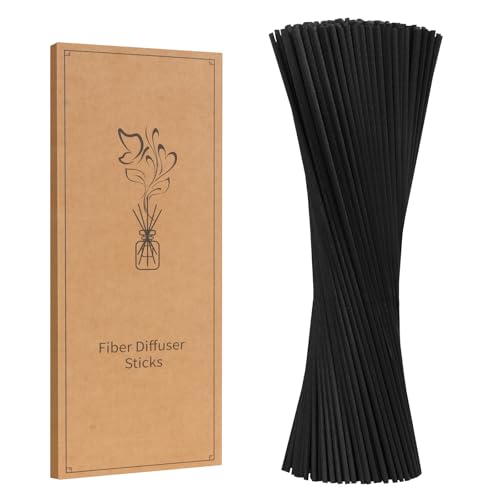 130pcs Reed Diffuser Sticks-10 in/3mm Black Reed Sticks
