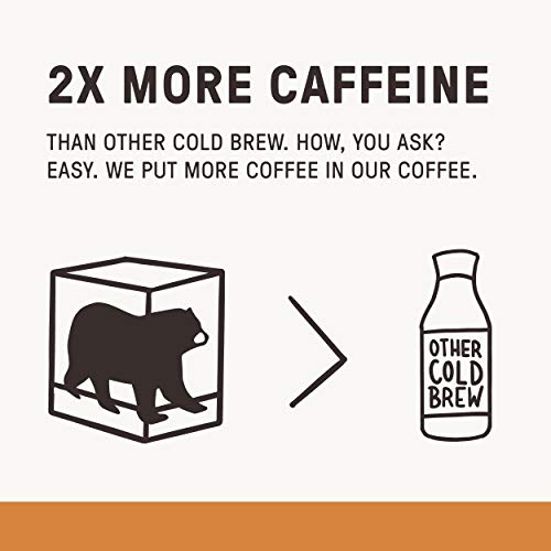Wandering Bear Extra Strong Organic Cold Brew Coffee On Tap, Hazelnut, 96 fl oz - Smooth, Unsweetened, Shelf-Stable, and Ready to Drink Cold Brew