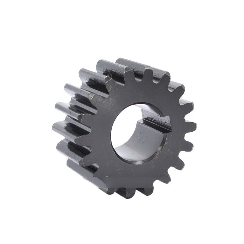 Bevel Gear Pinion Hardware Mechanical 1pc 27T 2M Spur Gear 45# Steel 27 Teeth (OD 58mm) Drive Flat Gear Keyway Bore 14/15/16/18/20/22/24/25mm(16mm-Keyway 5x2.3mm)