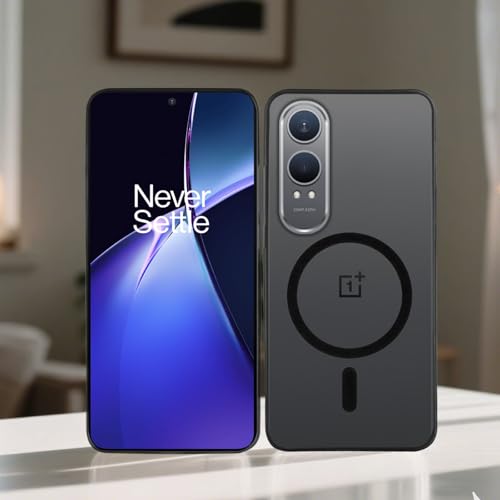 Image of amazon basics Luxury Paper Thin Case Cover for OnePlus Nord CE4 Lite 5G | Matte Finish | Compatible with magsafe | (Black, OnePlus Nord CE4 Lite 5G)
