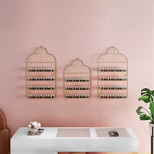 LHY-Shelf LJ Nagellackständer Metall, Nagellackregal Wandregal, Regal Aufbewahrung Ständer Organizer Ablagen für… – Bild 3
