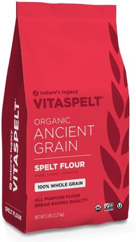 Nature's Legacy VitaSpelt Organic Whole Spelt Flour 5 lb bag
