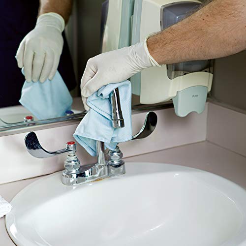 Rubbermaid Commercial (Fgq63006Bl00) Hygen Microfiber Glass/Mirror Cloth, 16-Inch Length X 16-Inch Width, Blue (12 Count) #TOP3