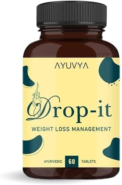 Ayuvya Drop It Fat cutter Capsule for Men & Women | Reducing Weight, Slimming Support & Health Balance - Fast, Secure & Natural | Extra Fat Remover Pills - 60 Tablets (Pack of 1)