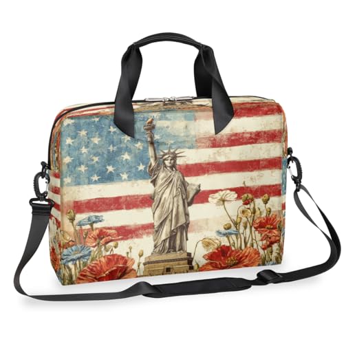Maletín para laptop 15.6-16" bandera EEUU resistente agua miniatura 1