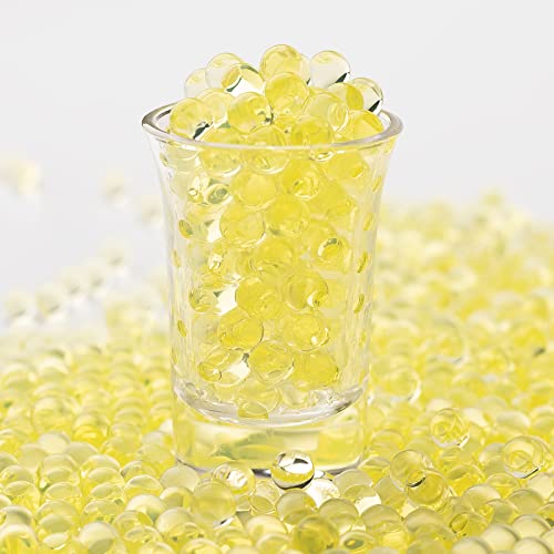 Splatter Ball Gun Refill Ammo 20,000 Water Beads- Gel Beads Works For Gel Blaster And Gel Gun– Non-Toxic, No Stain, Water Pellet (Yellow, 7-8Mm) #TOP4