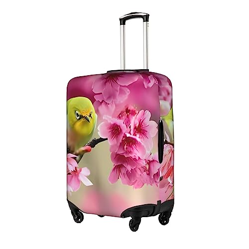 Housse de valise Dehiwi de qualité supérieure blanche avec motif oiseau chic - 2