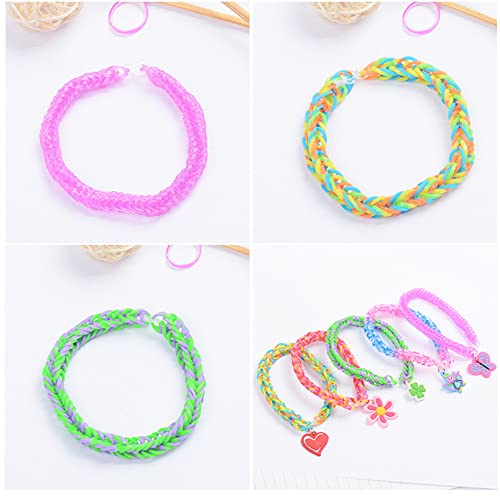 TONZACK 40 Kit Braccialetti Elastici a Griglia,Più Di 2800 Pezzi Braccialetti Colorati,Regali Di Natale Per Bambini Premium Fai-Da-Te,Con Vari Accessori Perline e Telai,In 32 Colori