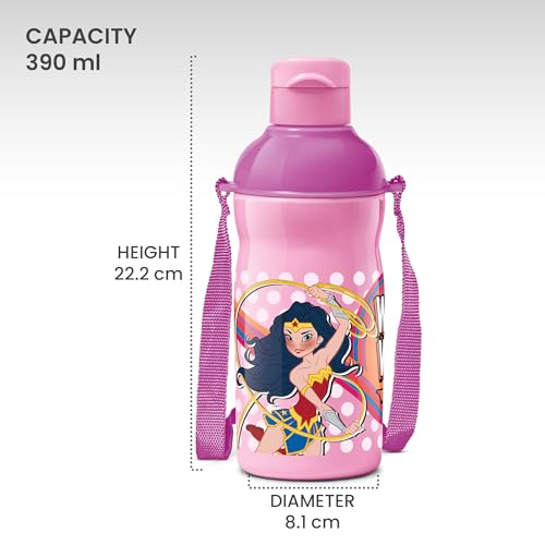 Image of Milton Kool Prime 400 Insulated Kids Water Bottle, 390 ml, Light Pink | BPA & Lead Free | Food Grade | Leak Proof | PU Insulated | Easy to Carry