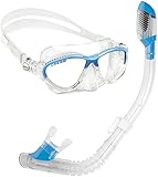 Cressi Moon Kid Unisex Tauchmaske + Schnorchel Min Dry