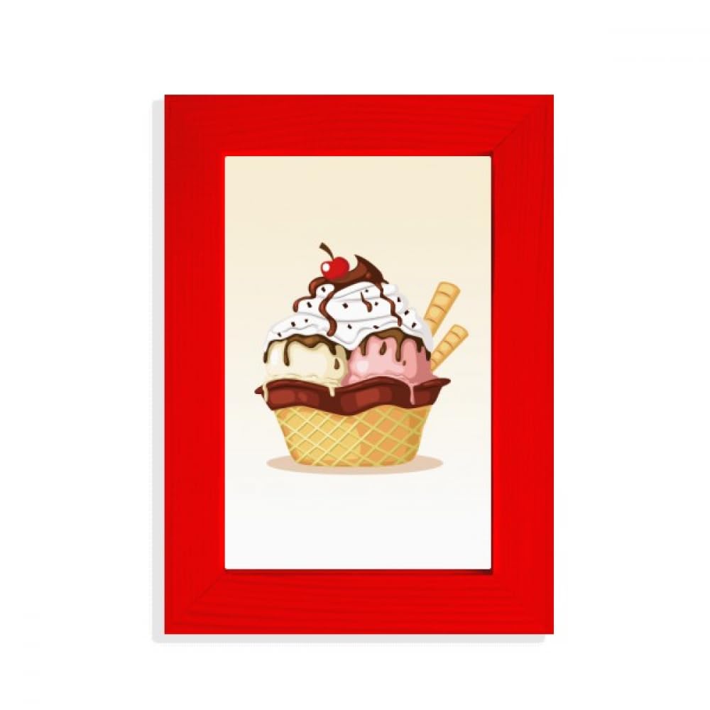 Cadre photo Biscuits Cerise Chocolat décoratif pour chambre et salon