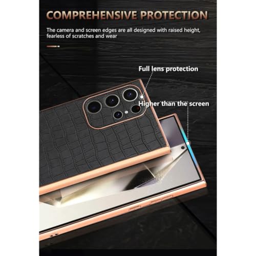 Coque arrière antichoc S22 Plus noire avec finition plaquée élégante - 2