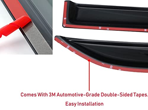 Image of Car Unbreakable Door Visor /Wind Deflector Suitable for Fiat Punto (Set of 4 Pcs)