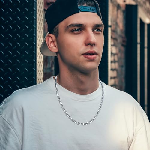 JoycuFF Mens Cuban Link Chain Necklace for Boyfriend Gold Silver Stainless Steel 6MM 10MM Hip Hop Anniversary Birthday Christmas Jewelry for Men2