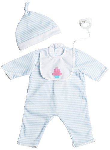 JC Toys Blue Stripe Romper (up to 20")
