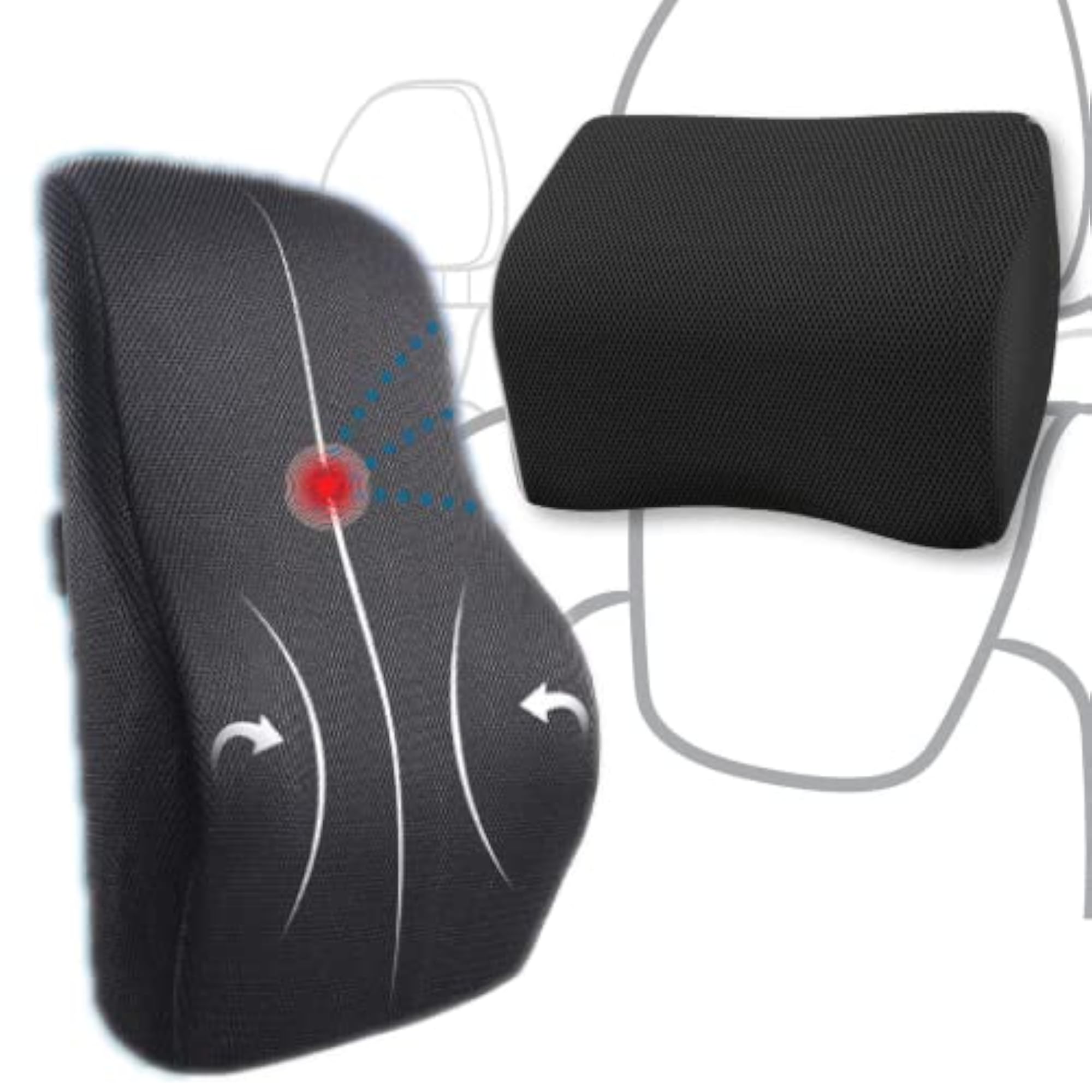 Memory Foam Ortho Rest Lumbar Cushion