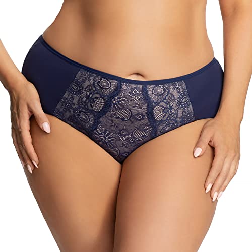 Gorsenia K358 braguita clásica de encaje floreado que no marca la piel