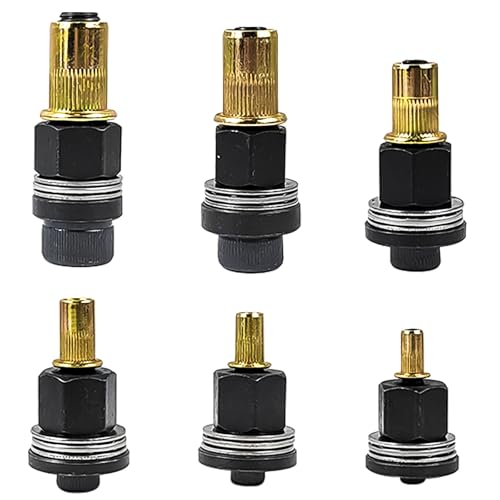 6 Piezas Juego de 6 remachadoras de roscas, herramientas para remachar roscas M3, M4, M5, M6, M8 y M10, kit de remachado, remachadora manual
