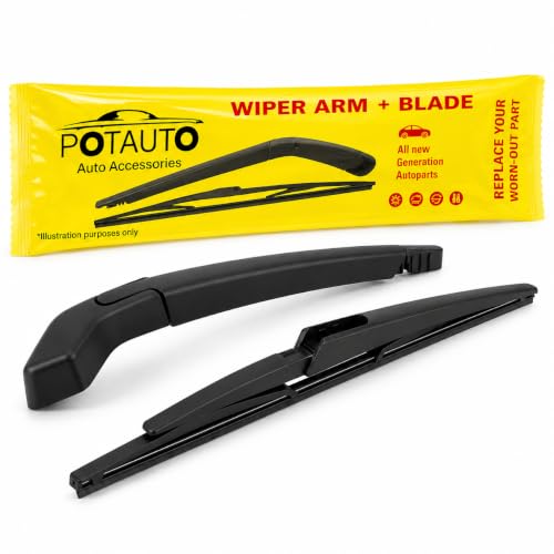 Image of POTAUTO REAR WIPER BLADE ARM SUITABLE FOR AUDI Q3 | 16 INCH | ALL-WEATHER HIGH PERFORMANCE | 3468
