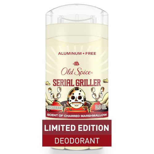Image of Old Spice Aluminum Free Deodorant for Men, Summerdudes, 24 /7 Odor Protection w /Daily Use, 24 /7 Sunny Freshness & Long Lasting Scent, Smooth Glide, Serial Griller with Charred Marshmallow Scent, 3.0 oz
