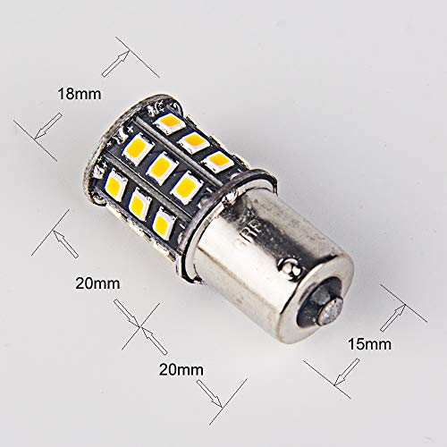 1156 1141 1003 Led Bulbs For Rv Ceiling Dome Light Trailer Camper Interior Lighting, Car Back Up Reverse Lights, Brake Lights, Tail Lights, Rear Turn Signal Lights, Warm White 2700-3000K (Pack Of 20) #TOP5