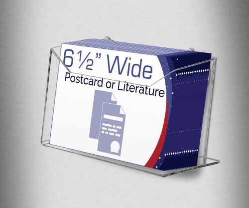 Marketing Holders Suction Cup Postcard Holder For 6.5"W Literature Brochure Display Rack For Window #TOP6