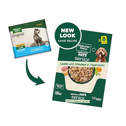 Natures Menu Senior Dog Food Pouch Lamb with Chicken (8 x 300g) - Image 3