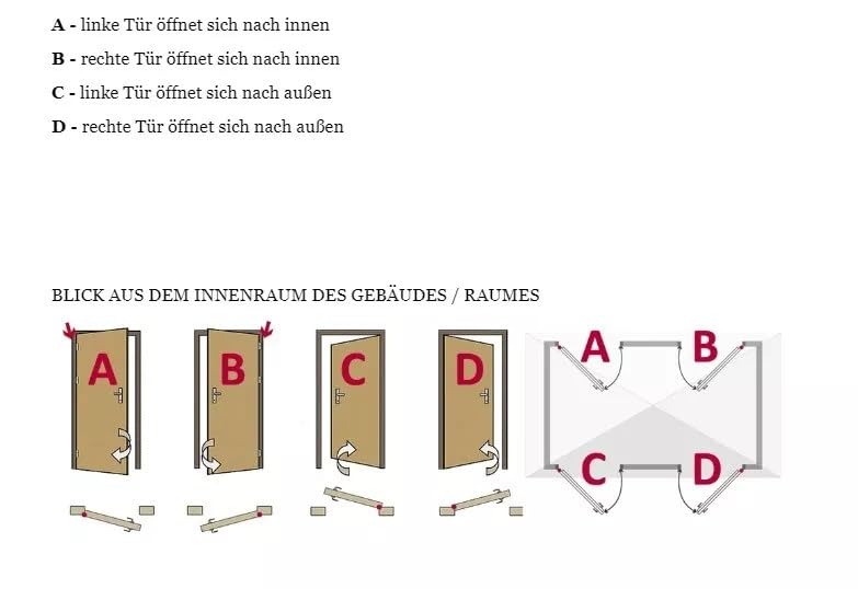 Außentür 90x200 cm DIN Rechts | Nebeneingangstür mit Verglasung | Mehrzwecktür für Büro, Laden, Keller oder Wohnräume | Seitentür mit Isolierverglasung für Wirtschaftsräume | Weiß