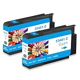 Yongairuink Compatibile Primera 53461 Inchiostro ciano compatibile per stampante Primera 53465 per Primera LX1000 LX2000 Color Label (2 ciano)