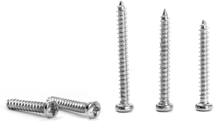 Generic 250Pcs Round Head Screw Phillips Screws Iron Nickel Plated Nuts Cover Bolts Protect Furniture Exterior Decor Hardware Fasteners - (Color: A Box 250 Pcs)