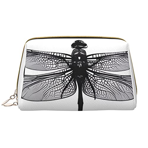 Trousse de maquillage blanc en cuir PU au design élégant pour femme