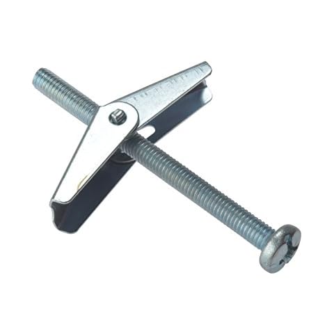 ForgeFix Plasterboard Spring Toggles | M5 x 50mm | Zinc Plated | Bag 10 Cover