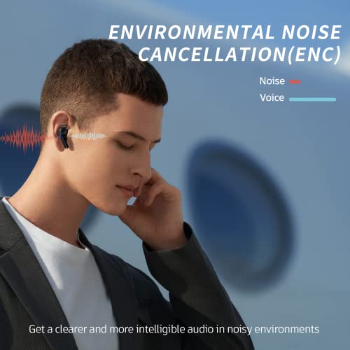 Wireless Ear Buds Bluetooth Earbuds, 60H Playtime Led Display Charging Case Bluetooth 5.3 Headphone With Mic, Noise Cancellation Stereo Sound, Ipx5 Ear Buds For Iphone/Samsung/Android/Ios #TOP5