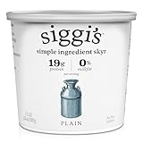 siggi's® Icelandic Strained Nonfat Yogurt, Plain, 24 oz. Multiserving Container – Thick, Protein-Rich Yogurt Snack