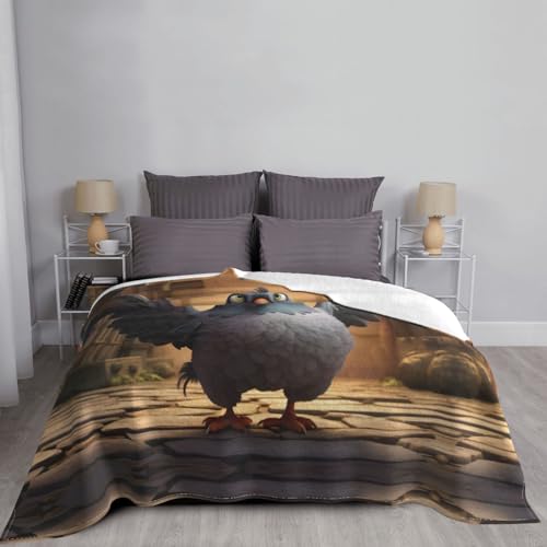 Couverture flanelle pigeon plaid doux pour canapé lit et voyage - 6
