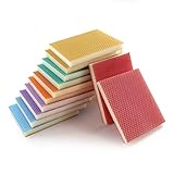 Schleifschwämme,12Stück,weich, flexibel, nass und trocken Sandpapier,Handschleifblöcke,feine , PU-Schaum-Schleifpads für Holz,Trockenbau, Metall, Farbe, Karosseriereparatur, Keramik
