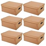 TWO TIGERS | Cajas De Cartón Para Mudanza Con Tapa | 6 Unidades | 45 X 35 X 20 Cm | Cajas Automontables Para Embalar | 5 Tamaños A Elegir