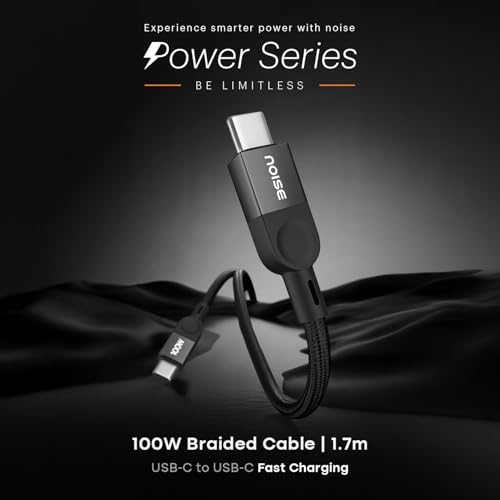 Noise Store Noise Power Series 100W USB-C to USB-C Cable, 1.7m, Black - Image 3
