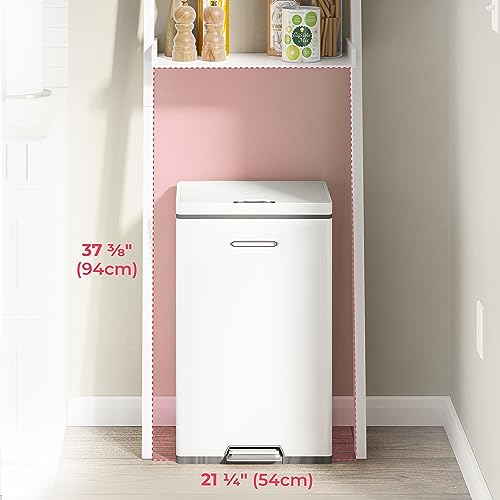 Ballucci Over The Toilet Storage Shelf, 2-Tier Over Toilet Bathroom Organizer, Bath Towel Rack and Behind Toilet Organizer Leaning Shelf, Modern Bathroom Decor Ladder Shelves, White - Thumbnail 7