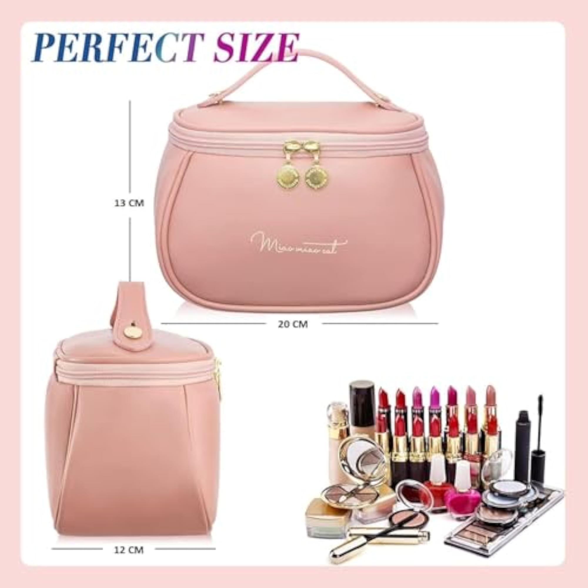 Travel Makeup Bag, Portable Large Capacity Organizer