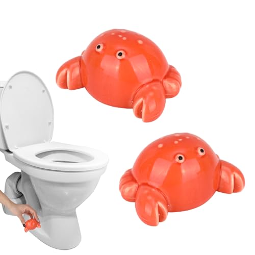2 Pack Toilet Bolt Covers Decorative Toilet Screw Cover Caps for Replacement Cute Crab Bathroom Decor for Bottom of Toilet Knob Covers Decorative