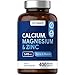 Price comparison product image Calcium Magnesium Zinc Complex | 400 Vegan Tablets | Bones, Teeth & Muscle Function | High Strength Osteo Supplement | No Artificial Preservatives | by Horbaach