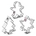Christmas Cookie Cutters 3-Pc. Set Made in USA by Ann Clark, Snowflake, Gingerbread Man, Christmas Tree