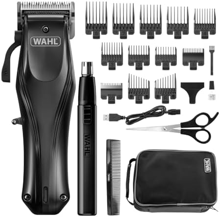 Wahl Rapid Clip Cordless Lithium Men's Hair Clipper & Nose/Ear Trimmer