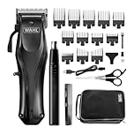 Wahl Rapid Clip Hair Clipper, Hair Clippers for Men, USB Rechargeable, Ear/Nose Hair Removal, Taper Arm, Full Haircuts at Home, Lithium-Ion Battery, Ergonomic Handle