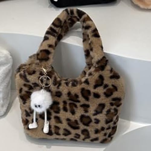 Image of Leopard Tote Bag for Women Cheetah Purse Vintage Hobo Bag Large Capacity Work Tote Bag