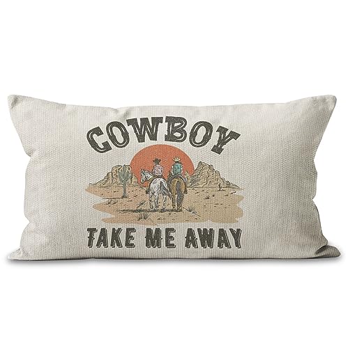 Western Cowboy Throw Pillows 12x20 Bed Cowgirl Covers