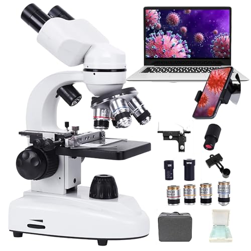 Microscope binoculaire 30000X double éclairage LED et oculaire numérique 100X - 2