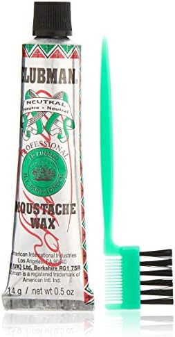Clubman Moustache Wax Neutral 0.50 oz (Pack of 5)
